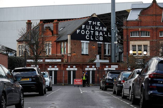 3rd February 2021; Craven Cottage, London, England; English Premier League Football, Fulham versus Leicester City; General view of Craven Cottage from outside the ground  ActionPlus12264498 JohnxPatrickxFletcher