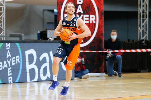 Leverkusen, Germany 03 February 2021 2 BBL Pro A 2020 2021 Bayer Giants Leverkusen vs Rostock Seawolves Brad Loesing Rostock Seawolves Ostermann Arena Nordrhein Westfalen Copyright: xFotostandx xvanxderxVeldenx