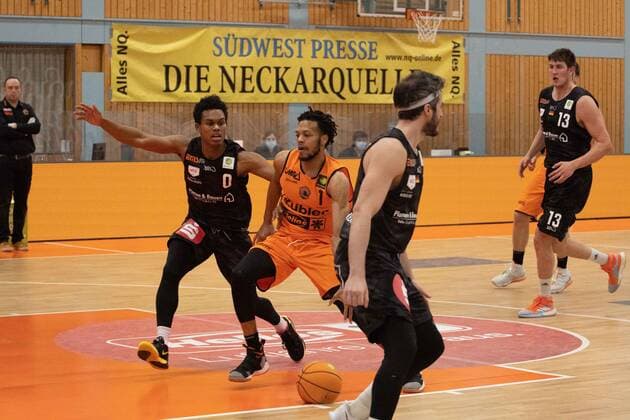 Nate Britt 1 goes for the basket wiha Panthers Schwenningen vs Nuernberg Falcons BC, Basketball, BARMER 2 BASKETBALL BUNDESLIGA, 19 Spieltag 2020 2021, 03 02 2021, wiha Panthers Schwenningen vs Nuernberg Falcons BC, Basketball, BARMER 2 BASKETBALL BUNDESLIGA, 19 Spieltag 2020 2021, 03 02 2021 Copyright: xMiclasxHaasis Eibner-Pressefotox EP_mhs