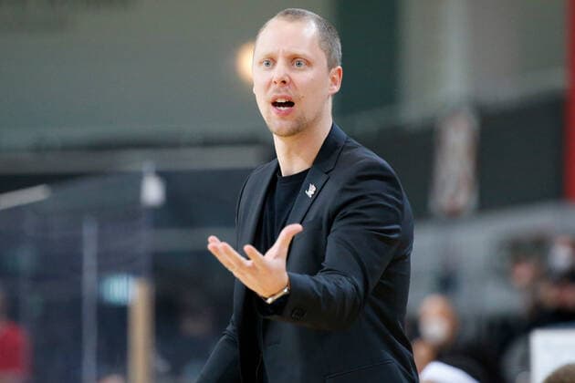 Leverkusen, Germany 03 February 2021 2 BBL Pro A 2020 2021 Bayer Giants Leverkusen vs Rostock Seawolves Assistant Coach Christian Held Rostock Seawolves Ostermann Arena Nordrhein Westfalen Copyright: xFotostandx xvanxderxVeldenx