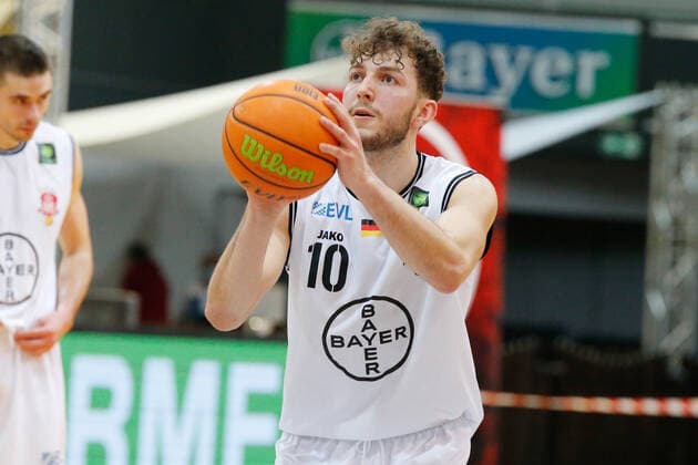 Leverkusen, Germany 03 February 2021 2 BBL Pro A 2020 2021 Bayer Giants Leverkusen vs Rostock Seawolves Haris Hujic Bayer Giants Leverkusen Ostermann Arena Nordrhein Westfalen Copyright: xFotostandx xvanxderxVeldenx