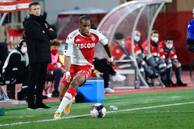 Djibril Sidibe (AS Monaco) FOOTBALL : AS Monaco vs OGC Nice - Ligue 1 Uber Eats - Monaco - 03 02 2021 NorbertScanella PanoramiC 