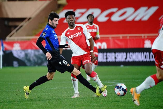 Pierre Lees Melou (OGC Nice) FOOTBALL : AS Monaco vs OGC Nice - Ligue 1 Uber Eats - Monaco - 03 02 2021 NorbertScanella PanoramiC 