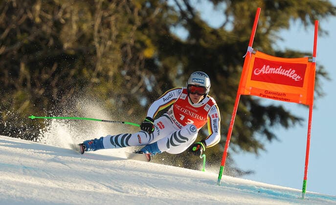 Bilder des Jahres 2021, Sport 02 Februar Sport Themen der Woche KW05 Sport Bilder des Tages ALPINE SKIING - FIS WC Garmisch-Partenkirchen GARMISCH-PARTENKIRCHEN,GERMANY,04.FEB.21 - ALPINE SKIING - FIS World Cup, downhill training, men. Image shows Thomas Dressen (GER). GEPAxpictures xThomasxBachun