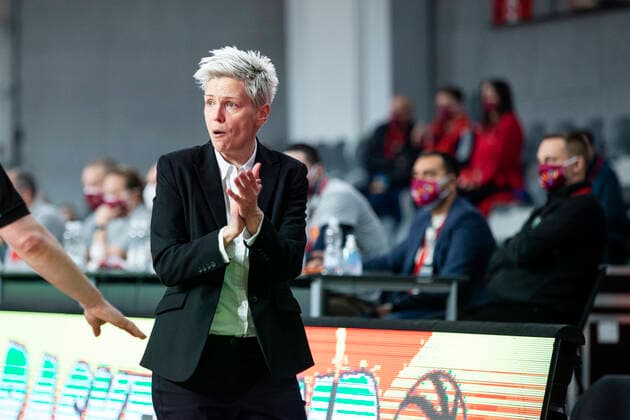 210204 coach Jelena Skerovic of Montenegro during the FIBA Women s Euro Qualifier basketball match between Montenegro and Sweden on February 4, 2021 in Podgorica Photo Nikola Krstic BILDBYRAN COP 307 XX0012 basket basketball fiba women s eurobasket qualifier montenegro sweden bbeng sverige montenegro,  Copyright: NIKOLAxKRSTIC BB210204BB547