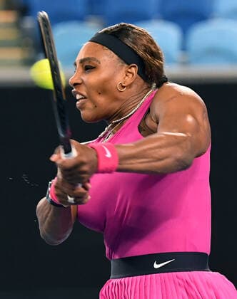 TENNIS YARRA VALLEY CLASSIC, Serena Williams of USA during her Yarra Valley Classic - WTA, Tennis Damen 500 match against compatriot Danielle Collins at Melbourne Park in Melbourne, Friday, February 5, 2021. ( NO ARCHIVING, EDITORIAL USE ONLY, NO USE IN BOOKS WITHOUT CONSENT MELBOURNE VIC AUSTRALIA  Copyright: xDAVExHUNTx 20210205001518431589