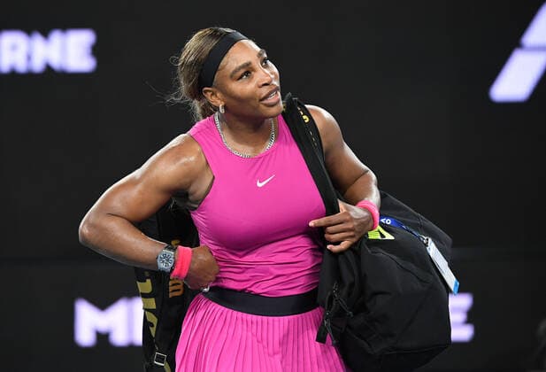 TENNIS YARRA VALLEY CLASSIC, Serena Williams of USA following her Yarra Valley Classic - WTA, Tennis Damen 500 match against compatriot Danielle Collins at Melbourne Park in Melbourne, Friday, February 5, 2021. ( NO ARCHIVING, EDITORIAL USE ONLY, NO USE IN BOOKS WITHOUT CONSENT MELBOURNE VIC AUSTRALIA  Copyright: xDAVExHUNTx 20210205001518432479