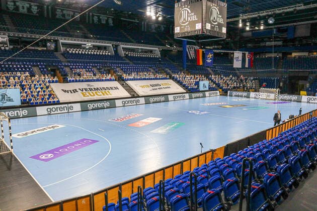 Impressions before the match EHF Handball Champions League, THW Kiel vs HC Motor Zaporozhye, 4 2 2021, Kiel Wunderino Arena , Germany