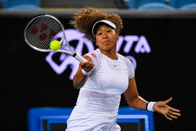 TENNIS GIPPSLAND TROPHY, Naomi Osaka of Japan in action during the Quarter Final Gippsland Trophy - WTA, Tennis Damen 500 match against Irina Begu of Romania at Melbourne Park in Melbourne, Friday, February 5, 2021. ( NO ARCHIVING, EDITORIAL USE ONLY, NO USE IN BOOKS WITHOUT CONSENT MELBOURNE VIC AUSTRALIA  Copyright: xDEANxLEWINSx 20210205001518457520