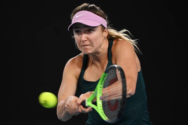 TENNIS GIPPSLAND TROPHY, Elina Svitolina of Ukraine in action during the Quarter Final of the Gippsland Trophy - WTA, Tennis Damen 500 match against Elise Mertens of Belgium at Melbourne Park in Melbourne, Friday, February 5, 2021. ( NO ARCHIVING, EDITORIAL USE ONLY, NO USE IN BOOKS WITHOUT CONSENT MELBOURNE VIC AUSTRALIA  Copyright: xDEANxLEWINSx 20210205001518473768