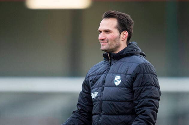 30 01 2021 Football, 2020 2021, 3 Liga, 22 Matchday, SC Verl SV Meppen Guerino Capretti Coach Verl Verl North Rhine Westphalia Germany Sportclub Arena