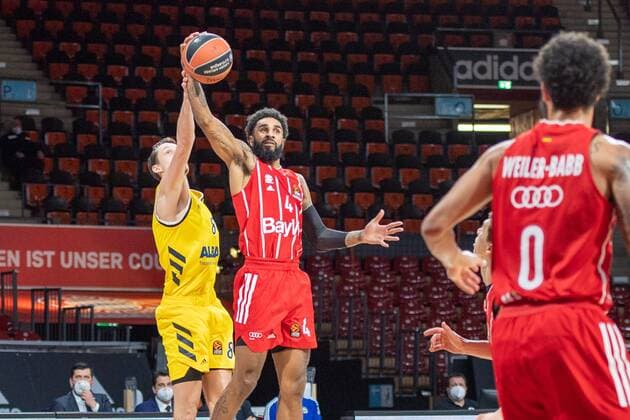 Marcus Eriksson 8 Alba Berlin , D Seeley 4 FC Bayern , FC Bayern Basketball vs Alba Berlin, EuroLeague, 05 02 2021 Muenchen Bayern Germany Copyright: xkolbert-press UlrichxGamelx