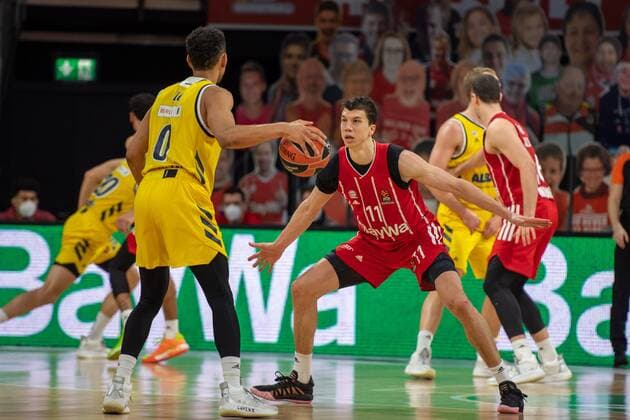 Maodo Lo 0 Alba Berlin , Vladimir Lucic 11 FC Bayern , FC Bayern Basketball vs Alba Berlin, EuroLeague, 05 02 2021 Muenchen Bayern Germany Copyright: xkolbert-press UlrichxGamelx