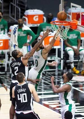 The Bolton Celtics beat the LA Clippers 119-115 during a game at the Staples Center in Los Angeles, California, USA, 05 February 2021. EFE Phillip Kim LA Clippers - Boston Celtics !ACHTUNG: NUR REDAKTIONELLE NUTZUNG!  Copyright: xPhillipxKimx AME3620 20210206-637481912136258262