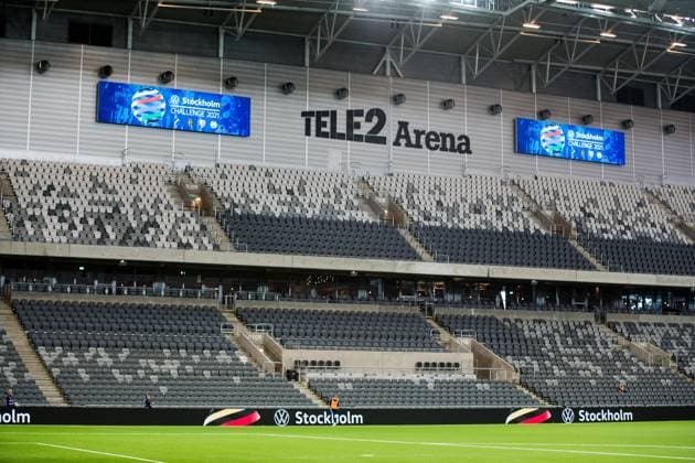210206 Tele2 Arena before the training match in football between Brommapojkarna and Djurgarden on 6 February 2021 in Stockholm,  Copyright: ANDREASxLxERIKSSON BB210206AE097