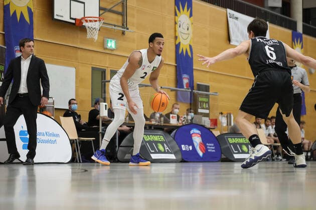 ProB Basketball Liga ART Giants Duesseldorf vs WWU Baskets Muenster, 06 02 2021 Game Scene ProB Basketball Liga ART Giants Duesseldorf vs WWU Baskets Muenster, 06 02 2021 Copyright: xBEAUTIFULxSPORTS KennyxBeelex