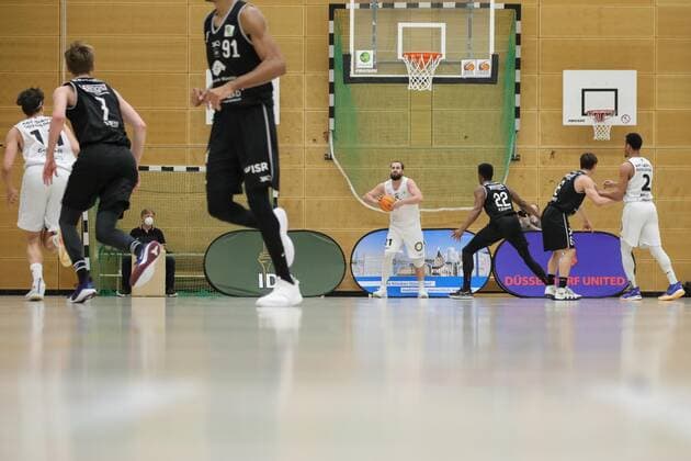 ProB Basketball Liga ART Giants Duesseldorf vs WWU Baskets Muenster, 06 02 2021 Game Scene ProB Basketball Liga ART Giants Duesseldorf vs WWU Baskets Muenster, 06 02 2021 Copyright: xBEAUTIFULxSPORTS KennyxBeelex