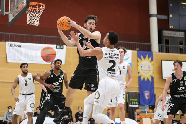 ProB Basketball Liga ART Giants Duesseldorf vs WWU Baskets Muenster, 06 02 2021 Game Scene ProB Basketball Liga ART Giants Duesseldorf vs WWU Baskets Muenster, 06 02 2021 Copyright: xBEAUTIFULxSPORTS KennyxBeelex
