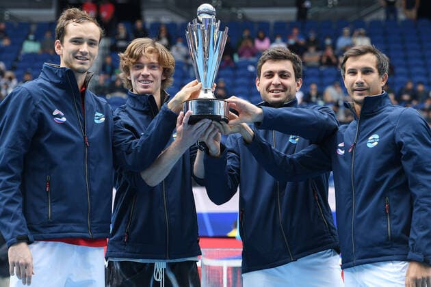 Tennis, ATP Cup in Melbourne, Final, Russia - Italy