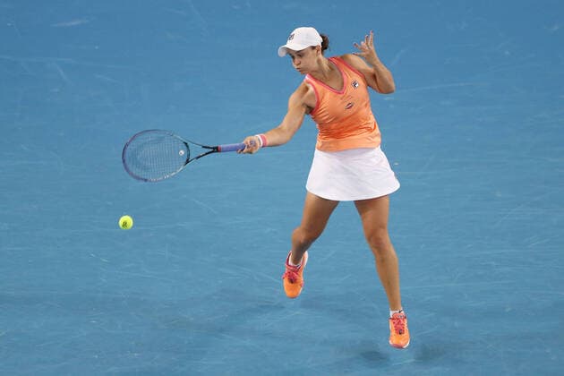Ashleigh Barty, AUS, during 2021 Melbourne Summer Series AO pre tournaments in Melbourne, 07 02 2021