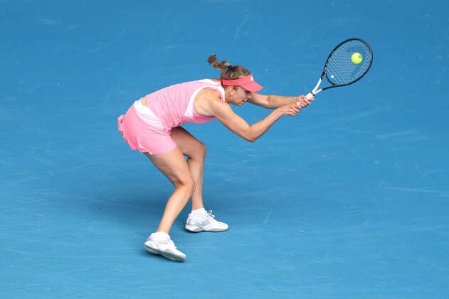 Elise Mertens, BEL, during 2021 Melbourne Summer Series AO pre tournaments in Melbourne, 07 02 2021