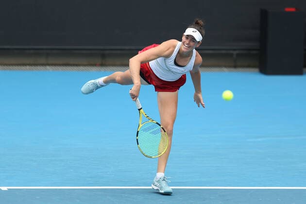 Jennifer Brady, USA, during 2021 Melbourne Summer Series AO pre tournaments in Melbourne, 07 02 2021