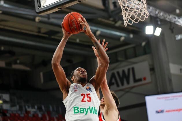 JaJuan Johnson Bayern Munich, 25 Brose Bamberg Bayern Munich easyCredit BBL Basketball Bundesliga Basketball Season 2020 21 20 Matchday, 07 02 2021 Bamberg, Brose Arena Copyright: DanielxLöb