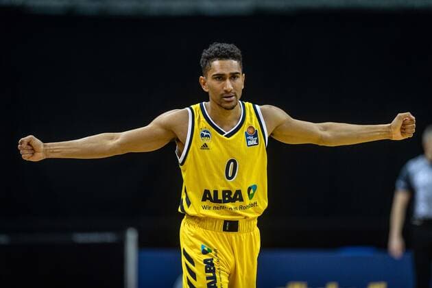 Basketball Berlin 07 02 2021 Season 2020 2021 BBL 1 Bundesliga easyCredit BBL Alba Berlin NINERS Chemnitz Maodo Lo Alba Berlin, No 00