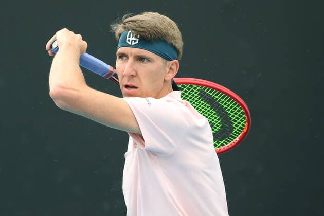 Cedrik Marcel Stebe, GER, during first round of 2021 Australian Open in Melbourne, 08 02 2021