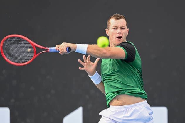 Dominik Koepfer GER Tennis Australian Open 2021 Grand Slam Melbourne Park Melbourne Victoria Australia 8 February 2021 Copyright: xHasenkopf Freyx