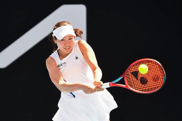 TENNIS AUSTRALIAN OPEN, Nao Hibino of Japan in action during her first Round Women s singles match against Astra Sharma of Australia on Day 2 of the Australian Open at Melbourne Park in Melbourne, Tuesday, February 9, 2021. ( NO ARCHIVING, EDITORIAL USE ONLY, NO USE IN BOOKS WITHOUT CONSENT MELBOURNE VIC AUSTRALIA  Copyright: xJAMESxROSSx 20210209001519312993
