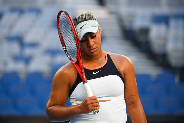TENNIS AUSTRALIAN OPEN, Destanee Aiava of Australia reacts during her first Round Women s singles match against Sam Stosur of Australia on Day 2 of the Australian Open at Melbourne Park in Melbourne, Tuesday, February 9, 2021. ( NO ARCHIVING, EDITORIAL USE ONLY, NO USE IN BOOKS WITHOUT CONSENT MELBOURNE VIC AUSTRALIA  Copyright: xJAMESxROSSx 20210209001519354457