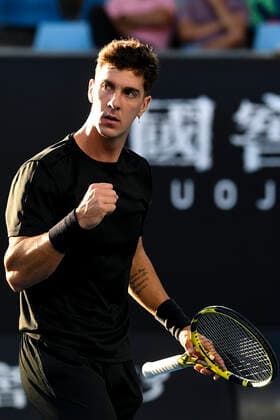 TENNIS AUSTRALIAN OPEN, Thanasi Kokkinakis of Australia reacts during his first Round Men s singles match against Soonwoo Kwon of South Korea on Day 2 of the Australian Open at Melbourne Park in Melbourne, Tuesday, February 9, 2021. ( NO ARCHIVING, EDITORIAL USE ONLY, NO USE IN BOOKS WITHOUT CONSENT MELBOURNE VIC AUSTRALIA  Copyright: xDAVExHUNTx 20210209001519357611