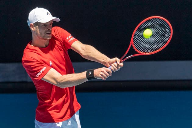 Yannick Hanfmann Australian Open 2021 Melbourne Park Melbourne Victoria Australia 09 02 2021 Copyright: xJuergenxHasenkopfx