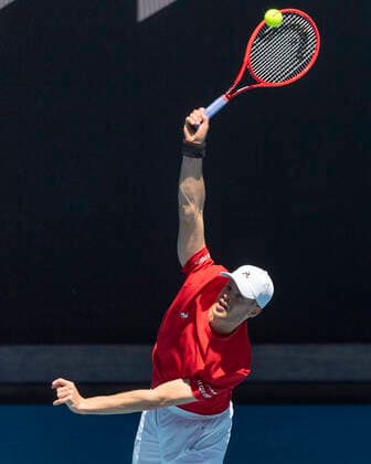 Yannick Hanfmann Australian Open 2021 Melbourne Park Melbourne Victoria Australia 09 02 2021 Copyright: xJuergenxHasenkopfx