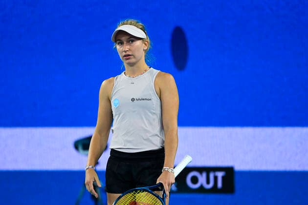TENNIS AUSTRALIAN OPEN, Daria Gavrilova of Australia reacts during her first Round Women s singles match against Sara Sorribes Tormo of Spain on Day 2 of the Australian Open at Melbourne Park in Melbourne, Tuesday, February 9, 2021. ( NO ARCHIVING, EDITORIAL USE ONLY, NO USE IN BOOKS WITHOUT CONSENT MELBOURNE VIC AUSTRALIA  Copyright: xDAVExHUNTx 20210209001519376872