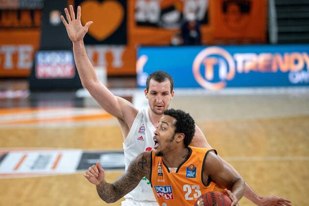 , ratiopharm Ulm vs FC Bayern Basketball, Basketball, Bundesliga, easycredit, 17 Matchday, Season 2020 2021, 09 02 2021, ratiopharm Ulm vs FC Bayern Basketball, Basketball, Bundesliga, easycredit, 17 Matchday, Season 2020 2021, 09 02 2021 New Ulm Copyright: xEIBNER SaschaxWaltherx EP_EER
