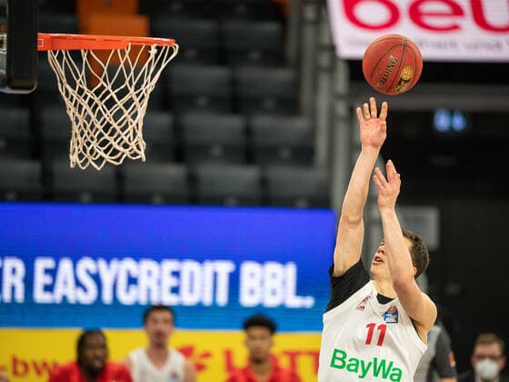 Vladimir Lucic FC Bayern, 11 , ratiopharm Ulm vs FC Bayern Basketball, Basketball, Bundesliga, easycredit, 17 Spieltag, Saison 2020 2021, 09 02 2021, ratiopharm Ulm vs FC Bayern Basketball, Basketball, Bundesliga, easycredit, 17 Spieltag, Saison 2020 2021, 09 02 2021 Neu Ulm Copyright: xEIBNER SaschaxWaltherx EP_EER