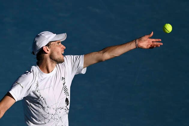 Dominic Thiem Australian Open 2021 Melbourne Park Melbourne Victoria Australia 10 02 2021 Copyright: xJuergenxHasenkopfx