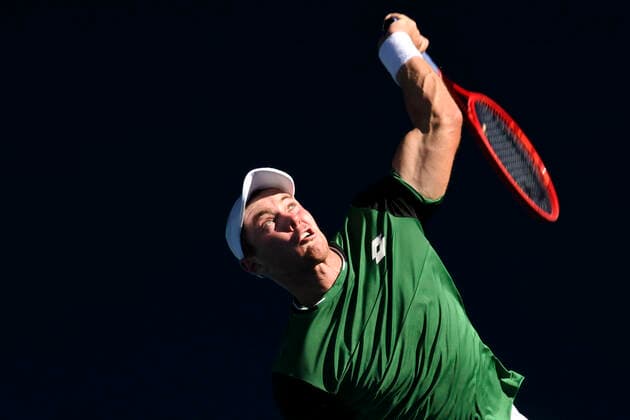 Dominik Koepfer Australian Open 2021 Melbourne Park Melbourne Victoria Australia 10 02 2021 Copyright: xJuergenxHasenkopfx