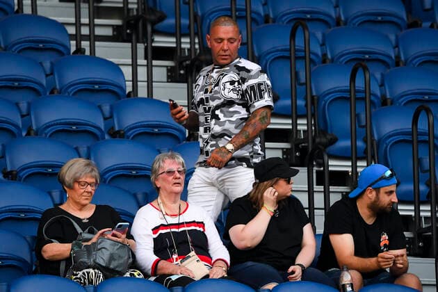 TENNIS AUSTRALIAN OPEN, Former tennis player and bikie strongman Toby Mitchell attends the second Round Women s singles match between Naomi Osaka of Japan and Caroline Garcia of France on Day 3 of the Australian Open at Melbourne Park in Melbourne, Wednesday, February 10, 2021. ( NO ARCHIVING, EDITORIAL USE ONLY, NO USE IN BOOKS WITHOUT CONSENT MELBOURNE VIC AUSTRALIA  Copyright: xJAMESxROSSx 20210210001519576096