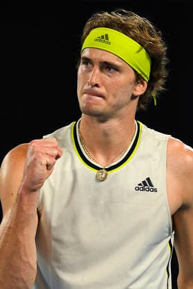 TENNIS AUSTRALIAN OPEN, Alexander Zverev of Germany reacts during his second Round Men s singles match against Maxime Cressy of the United States of America on Day 3 of the Australian Open at Melbourne Park in Melbourne, Wednesday, February 10, 2021. ( NO ARCHIVING, EDITORIAL USE ONLY, NO USE IN BOOKS WITHOUT CONSENT MELBOURNE VIC AUSTRALIA  Copyright: xJAMESxROSSx 20210210001519602234