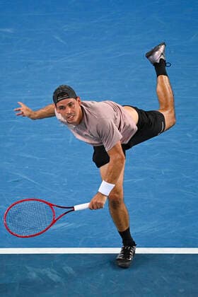 TENNIS AUSTRALIAN OPEN, Alex Bolt of Australia in action during his second Round Men s singles match against Grigor Dimitrov of Bulgaria on Day 3 of the Australian Open at Melbourne Park in Melbourne, Wednesday, February 10, 2021. ( NO ARCHIVING, EDITORIAL USE ONLY, NO USE IN BOOKS WITHOUT CONSENT MELBOURNE VIC AUSTRALIA  Copyright: xDEANxLEWINSx 20210210001519610568