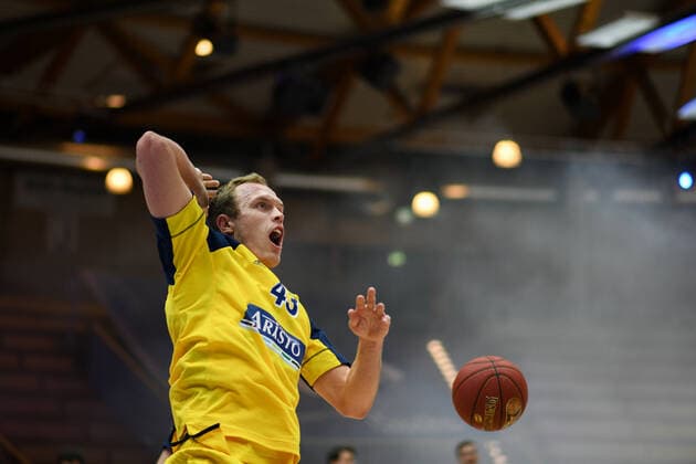 Luke Sikma ALBA Berlin before the game, GER, HAKRO Merlins Crailsheim vs Alba Berlin, 07 02 2021, 17 matchday easycredit Basketball Bundesliga, season 2020 2021 GER, HAKRO Merlins Crailsheim vs Alba Berlin, 07 02 2021, 17 matchday easycredit Basketball Bundesliga, season 2020 2021 Crailsheim Copyright: xEibnerxPressefoto MichaelxMemmlerx EP_MMR