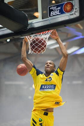 Louis Olinde ALBA Berlin before the game, GER, HAKRO Merlins Crailsheim vs Alba Berlin, 07 02 2021, 17 matchday easycredit Basketball Bundesliga, season 2020 2021 GER, HAKRO Merlins Crailsheim vs Alba Berlin, 07 02 2021, 17 matchday easycredit Basketball Bundesliga, season 2020 2021 Crailsheim Copyright: xEibnerxPressefoto MichaelxMemmlerx EP_MMR
