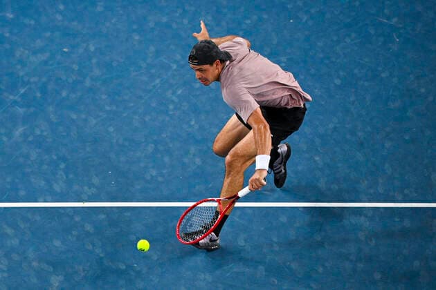 TENNIS AUSTRALIAN OPEN, Alex Bolt of Australia in action during his second Round Men s singles match against Grigor Dimitrov of Bulgaria on Day 3 of the Australian Open at Melbourne Park in Melbourne, Wednesday, February 10, 2021. ( NO ARCHIVING, EDITORIAL USE ONLY, NO USE IN BOOKS WITHOUT CONSENT MELBOURNE VIC AUSTRALIA  Copyright: xDEANxLEWINSx 20210211001519619121