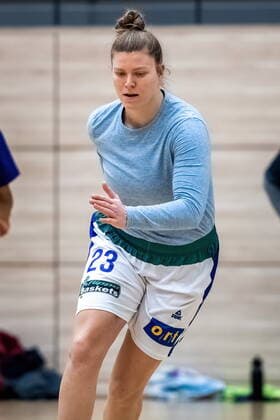 Klaudia Grudzien 23, GISA Lions SV Halle GISA Lions SV Halle Training Basketball 1 Bundesliga ERDGAS Sportarena Halle Saale 10 02 2021 Foto Holger John Halle Sachsen Anhalt Germany ERDGAS Sportarena Halle Saale