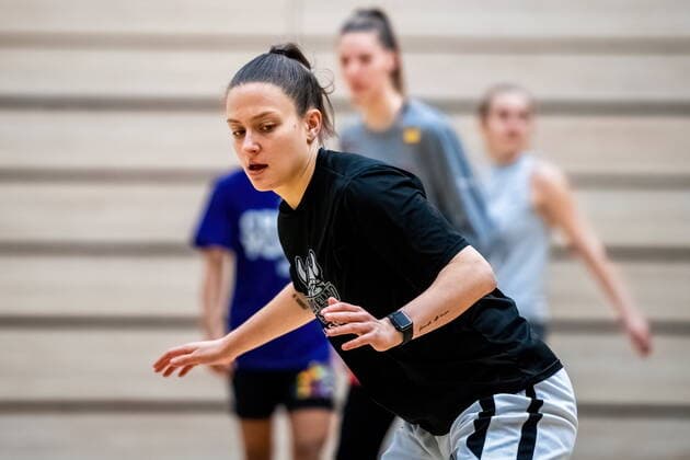 Laura Schinkel 07, GISA Lions SV Halle GISA Lions SV Halle Training Basketball 1 Bundesliga ERDGAS Sportarena Halle Saale 10 02 2021 Foto Holger John Halle Sachsen Anhalt Germany ERDGAS Sportarena Halle Saale