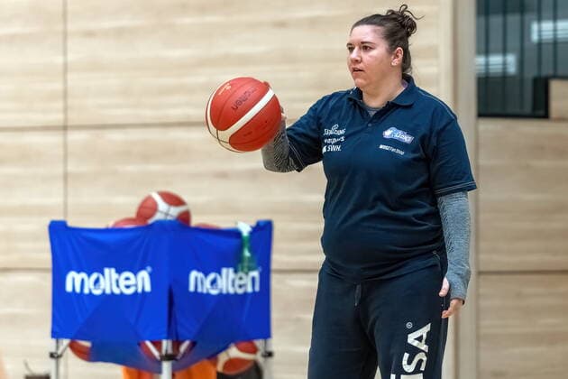 Sandra Rosanke Head Coach, GISA Lions SV Halle GISA Lions SV Halle Training Basketball 1 Bundesliga ERDGAS Sportarena Halle Saale 10 02 2021 Foto Holger John Sachsen Anhalt Germany ERDGAS Sportarena Halle Saale