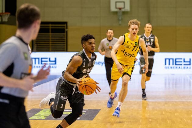 Sa eed Nelson MLP Academics Heidelberg, 1 Timo Lanmüller Tigers Tübingen, 77 ¨¨¨Tigers Tübingen vs MLP Academics Heidelberg, 2 Basketball, Bundesliga, Pro A, Barmer 2 Basketball, Matchday 22, Season 2020 2021, 10 02 2021, ¨¨ Tigers Tübingen MLP Academics Heidelberg, Basketball, 2 Bundesliga, Barmer 2 Basketball, Matchday 22, Season 2020 2021, 10 02 2021 Rottenburg am Neckar. Copyright: xNinaxSander xEibnerxPressefotoxIx EP_NSR